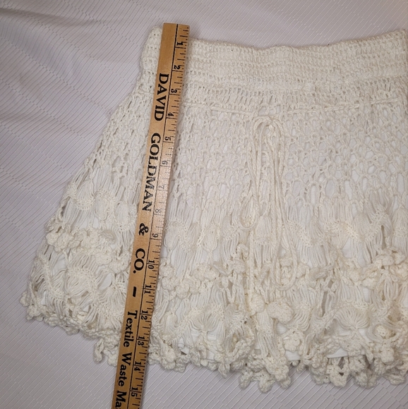 Love Culture Boho Bohemian Crochet Knit Mini Skirt sz S - Picture 5 of 9